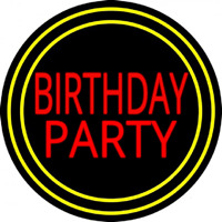 Birthday Party 1 Enseigne Néon