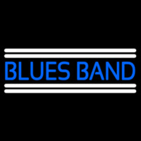 Blue Blues Band Enseigne Néon