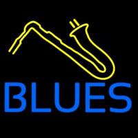 Blue Blues Yellow Sa ophone Enseigne Néon