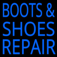 Blue Boots And Shoes Repair Enseigne Néon