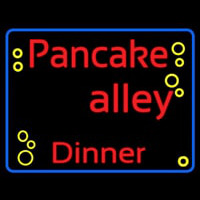 Blue Border Pancake Alley Dinner Enseigne Néon