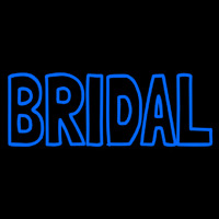 Blue Bridal Block Enseigne Néon