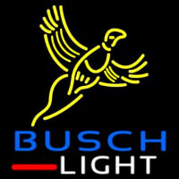 Blue Busch Light Pheasant Beer Sign Enseigne Néon