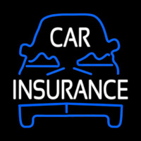 Blue Car Insurance Enseigne Néon