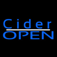 Blue Cider Open Enseigne Néon