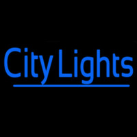Blue City Lights Enseigne Néon