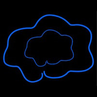 Blue Cloud Enseigne Néon