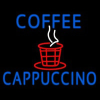 Blue Coffee Cappuccino Enseigne Néon