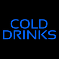 Blue Cold Drinks Enseigne Néon