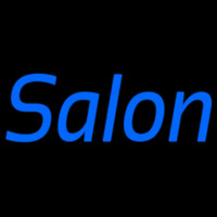 Blue Cursive Salon Enseigne Néon