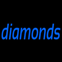 Blue Diamonds Enseigne Néon