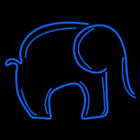 Blue Elephant Enseigne Néon