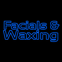 Blue Facial And Wa ing Enseigne Néon