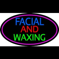 Blue Facial And Wa ing With Pink Oval Enseigne Néon