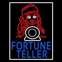 Blue Fortune Teller With Logo Enseigne Néon