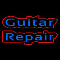 Blue Guitar Repair Enseigne Néon