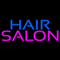 Blue Hair Salon Pink Enseigne Néon