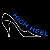 Blue High Heel Enseigne Néon