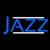 Blue Jazz Block Double Line Enseigne Néon