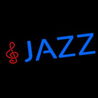 Blue Jazz With Note Enseigne Néon