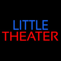 Blue Little Red Theater Enseigne Néon