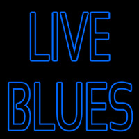 Blue Live Blues Enseigne Néon