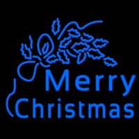 Blue Merry Christmas Enseigne Néon