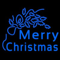 Blue Merry Christmas Enseigne Néon