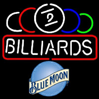 Blue Moon Ball Billiard Te t Pool 24 24 Beer Sign Enseigne Néon