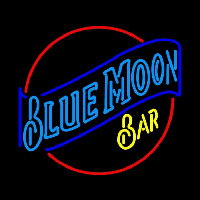 Blue Moon Bar Beer Sign Enseigne Néon