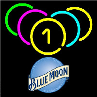 Blue Moon Billiard Rack Pool Beer Sign Enseigne Néon