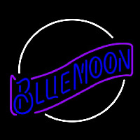 Blue Moon Blue Beer Sign Enseigne Néon