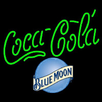 Blue Moon Coca Cola Beer Sign Enseigne Néon