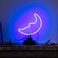 Blue Moon Desktop Enseigne Néon
