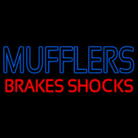 Blue Mufflers Red Brakes Shocks Enseigne Néon