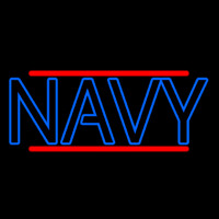 Blue Navy Enseigne Néon