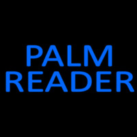 Blue Palm Reader Block Enseigne Néon