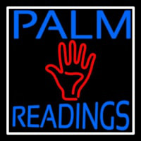 Blue Palm Readings With Red Palm Enseigne Néon