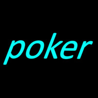 Blue Poker Enseigne Néon