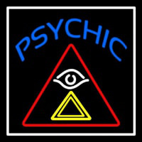 Blue Psychic Logo Enseigne Néon