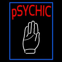 Blue Psychic With Palm Enseigne Néon