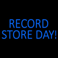 Blue Record Store Day Block Enseigne Néon