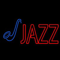 Blue Sa ophone Red Jazz Block 1 Enseigne Néon
