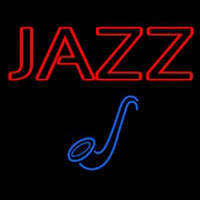 Blue Sa ophone Red Jazz Block Enseigne Néon