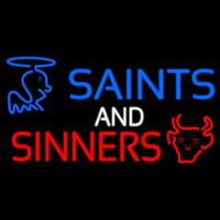 Blue Saints And Red Sinners Enseigne Néon