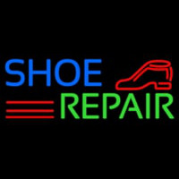 Blue Shoe Green Repair Enseigne Néon