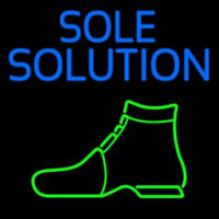 Blue Sole Solution Enseigne Néon