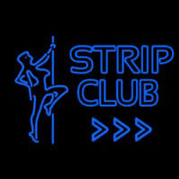 Blue Strip Club Enseigne Néon