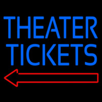 Blue Theatre Tickets Enseigne Néon