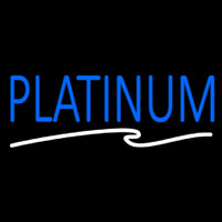 Blue We Buy Platinum White Border Enseigne Néon